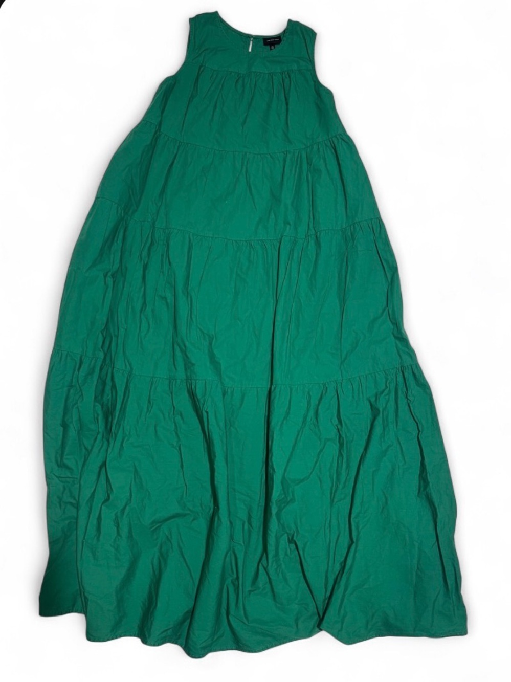 Who What Wear Emerald Green Tiered Maxi Skirt